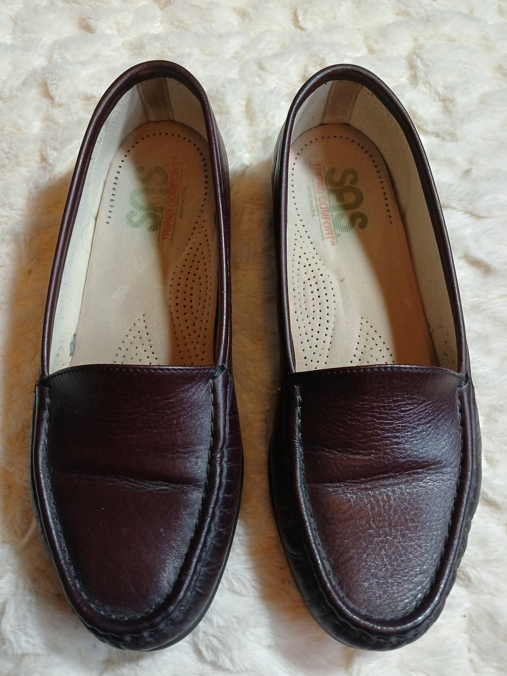 SAS Tripad Comfort Loafer Shoes Womens Size 9.5 W Brown Slip On